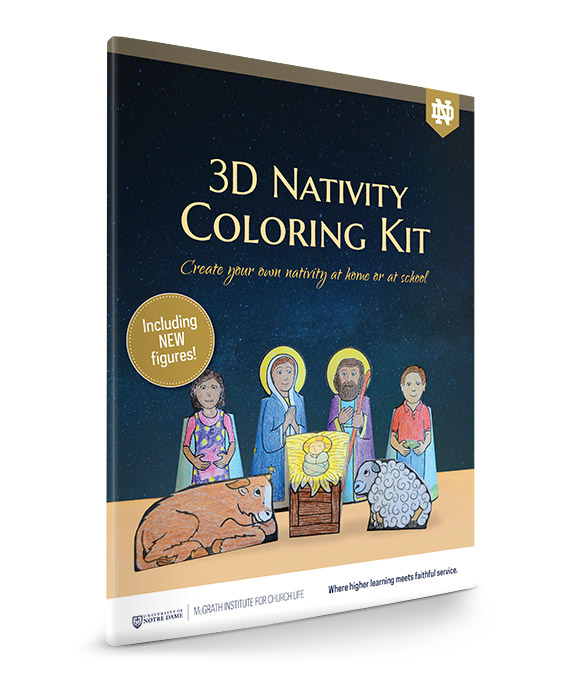 3D Nativity Coloring Kit